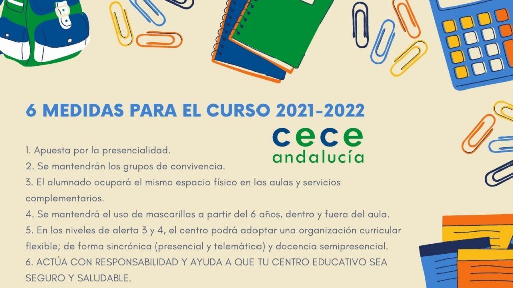 Medidas y recomendaciones sanitarias para el curso 2021-2022